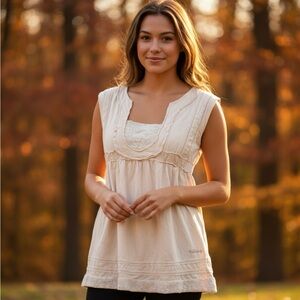 Vintage Billabong Bella Swan Core Y2K Vibes – Cream Top, Size M